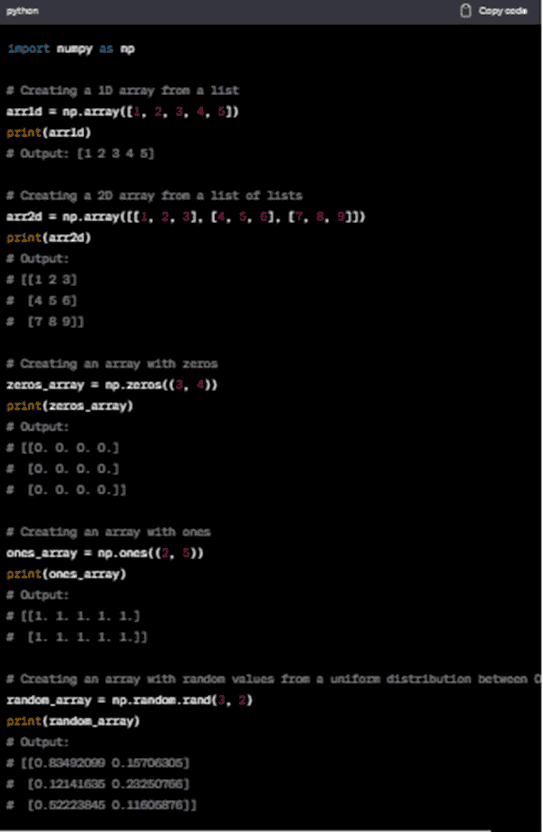 Introduction to NumPy in Python: Types & Function- Pickl.AI