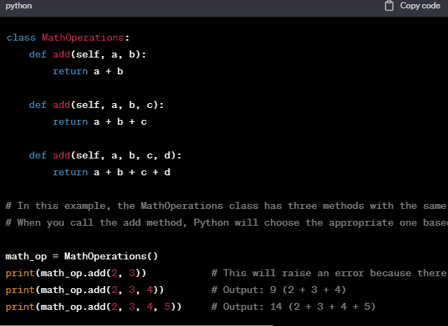 Method Overriding & Method Overloading in Python- Pickl.AI