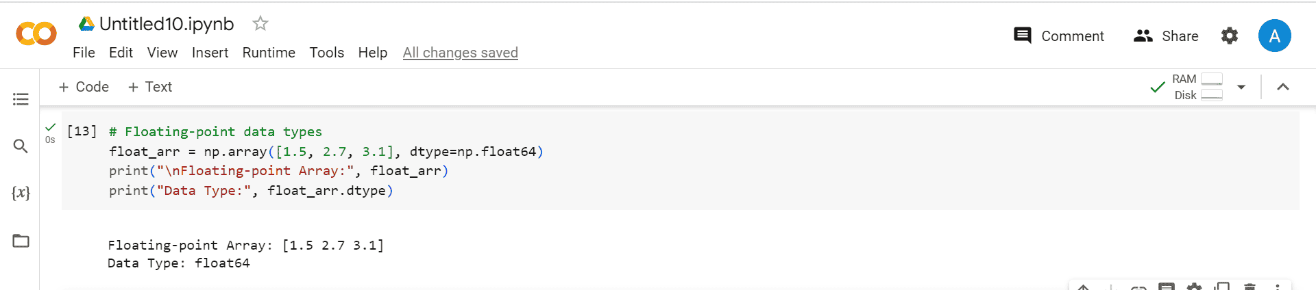 Floating-Point Data Types