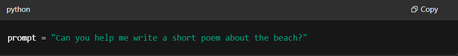 Giving tasks to ChatGPT. 