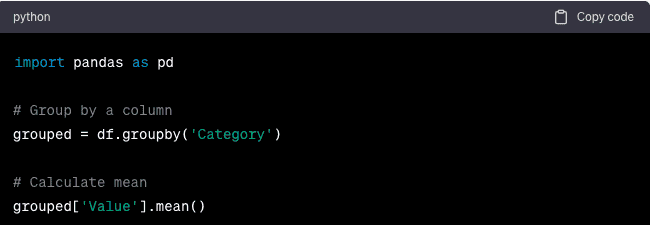 Grouping and Aggregation