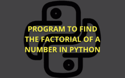 Python Program to Calculate Factorial of a Number