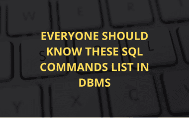 SQL Commands List in DBMS: A Complete Guide for Beginners