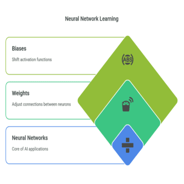 Real-world applications of biases and weights in neural networks