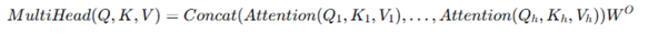 Formula for outputs of all heads