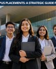 Students at university campus ready for a new career growth.