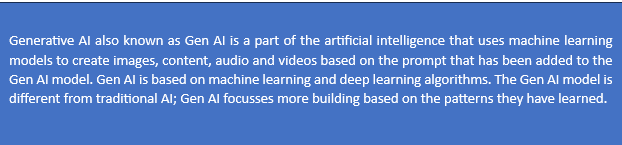 What is Gen AI?